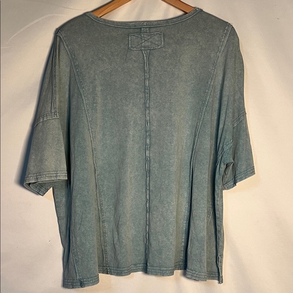 Easel Los Angeles Casual Oversized Blue T-Shirt Medium - Picture 4 of 6